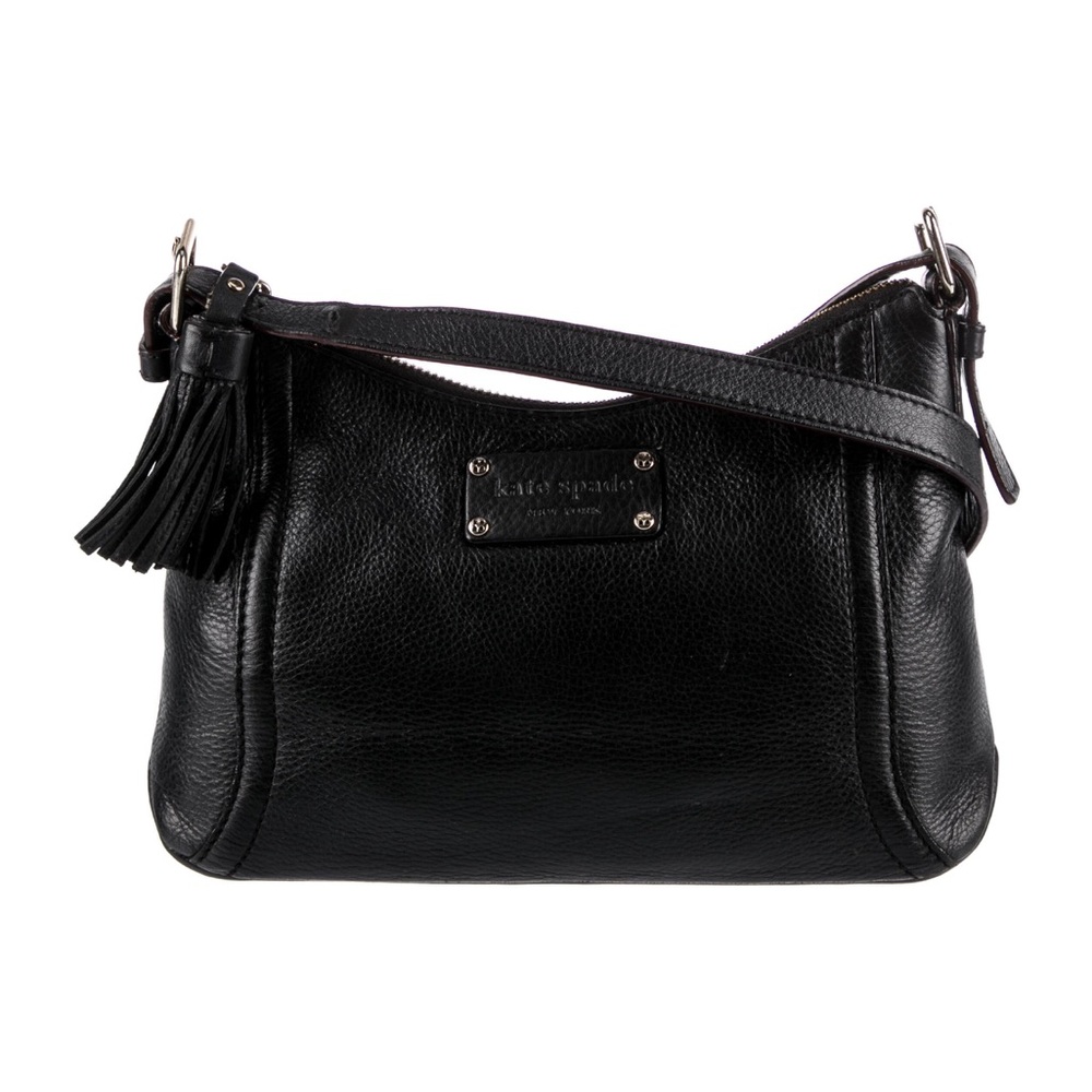 Kate Spade Black Shoulder Bag with Tassel Detail